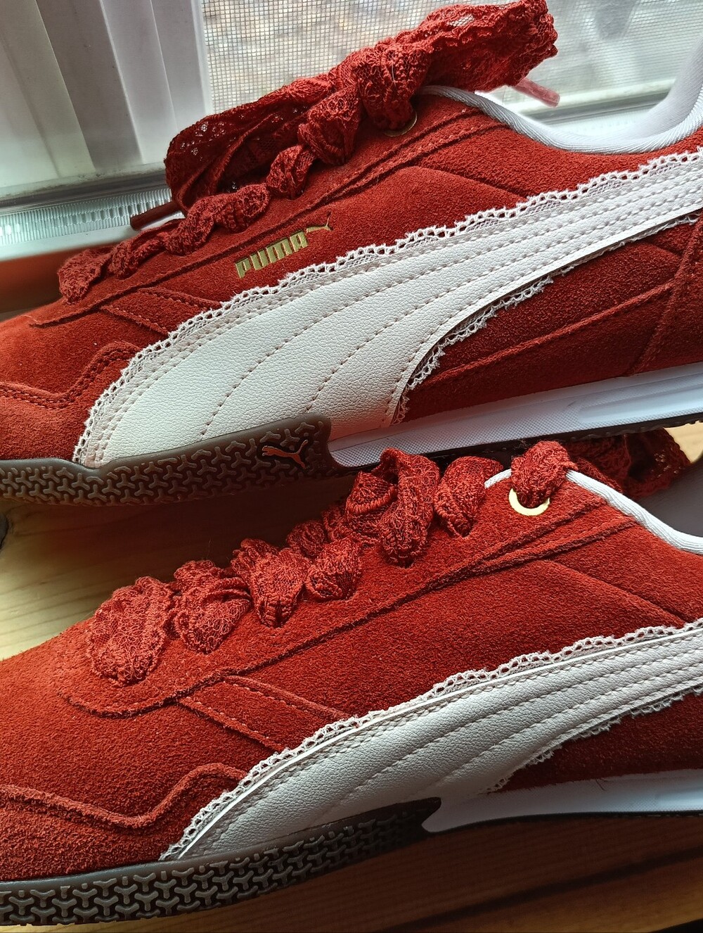 Burnt Orange Puma Shoes - Picture 5 of 6
